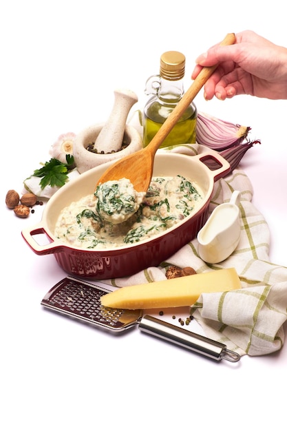 Chef preparing a dish in home kitchen